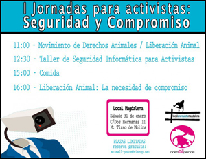 I Jornadas para activistas: Seguridad y Compromiso