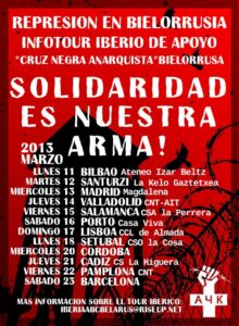 Charla Cruz Negra Anarquista Bielorrusa. Miércoles, 13 de marzo en Local Anarquista Magdalena
