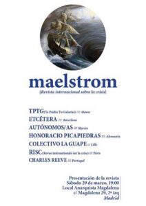 REVISTA MAELSTROM – Presentación en el Local Anarquista Magdalena el sábado 29 a las 19.00h.
