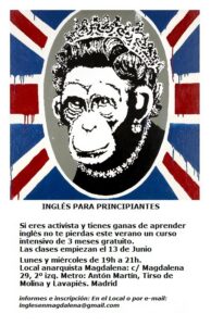 Curso de inglés en el Local Anarquista Magdalena