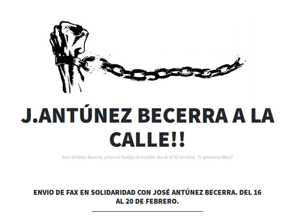 Tormenta de verano en solidaridad con José Antúnez Becerra