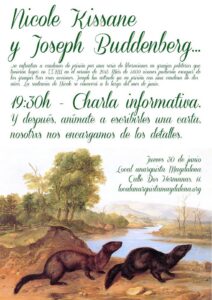 Charla informativa sobre el caso de Nicole Kissane y Joseph Buddenberg. Jueves 30 de junio, 19h