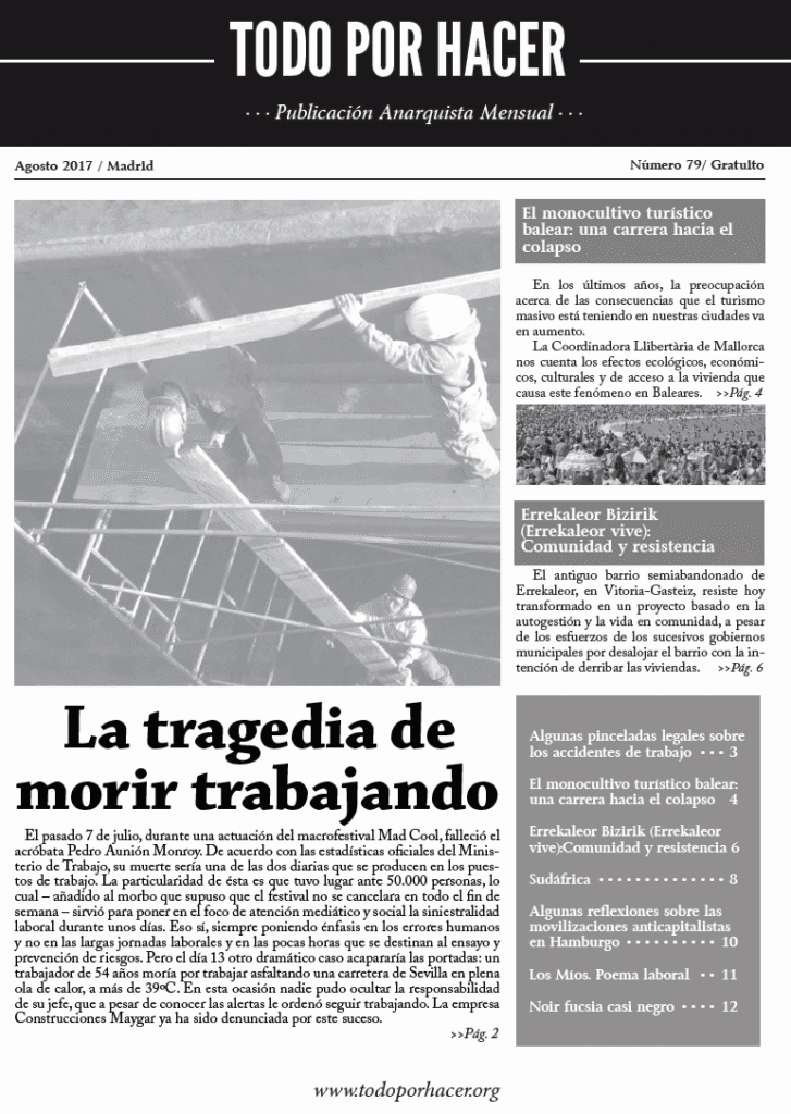 Ya está disponible el nº 79 de Todo por Hacer (agosto 2017)