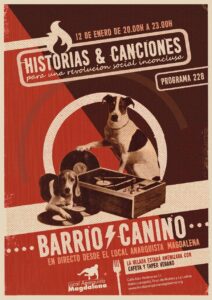 Las noches de radio libre de Magdalena: Barrio Canino a ritmo de revolución social. Viernes 12 de enero
