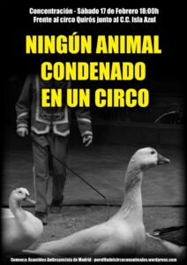 Concentración frente al Circo Quirós