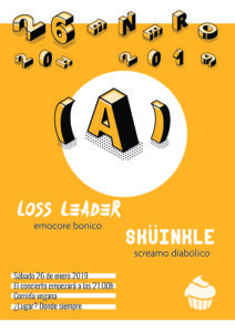 Conciertazo el sábado 26 de enero. Sküinkle/Loss Leader