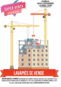 II Asamblea abierta. UN NUEVO HOTEL AMENAZA CABESTREROS. Jueves 12 dic. 2019, 19h