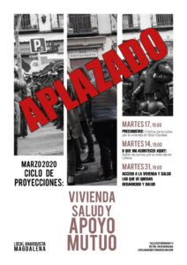 APLAZADO: Ciclo de «Vivienda, salud y apoyo mutuo»
