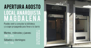 HORARIO APERTURA AGOSTO