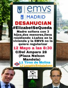 Desahucio en Lavapiés, 12 de Mayo