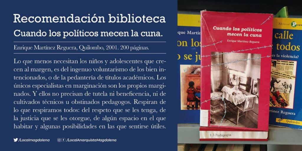 Recomendación biblioteca: Cuando los políticos mecen la cuna