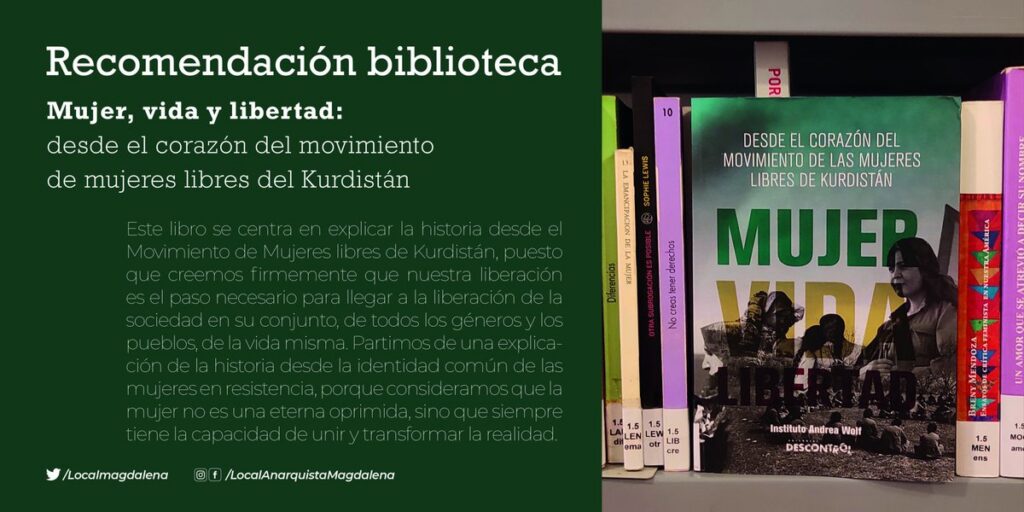 Recomendación biblioteca: Mujer, vida y libertad