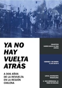 Ya no hay vuelta atrás. A dos años de la revuelta en la región chilena. Viernes 7 de enero.