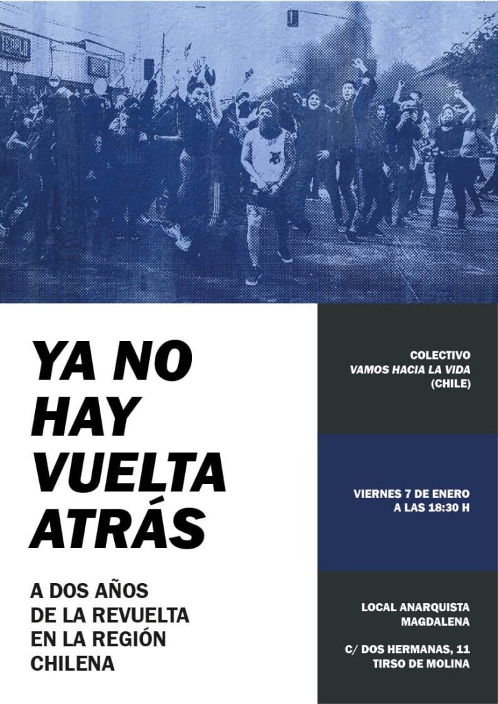 Ya no hay vuelta atrás. A dos años de la revuelta en la región chilena. Viernes 7 de enero.