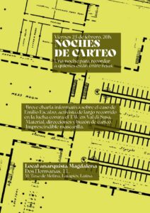 Viernes 25 de febrero: Noche de carteo