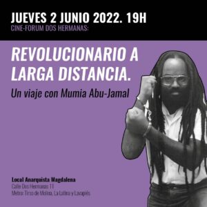 Cine-fórum: Revolucionario a larga distancia. Jueves 2 de junio, 19h