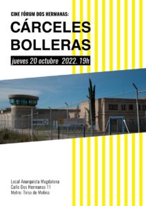 Cine fórum: Cárceles bolleras. Jueves 20, 19h