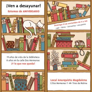 Ven a celebrar los 19 años de vida de la biblioteca y los 8 en Dos Hermanas