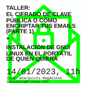 Taller: el cifrado de clave pública o cómo encriptar tus emails (parte 1)