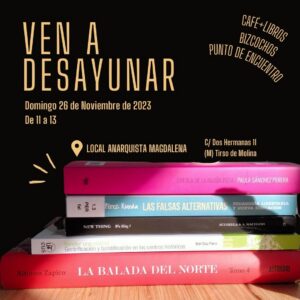 Ven a desayunar el domingo 26 de noviembre