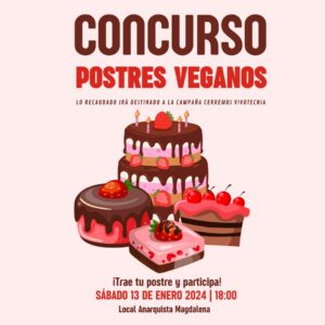 Concurso de postres veganos