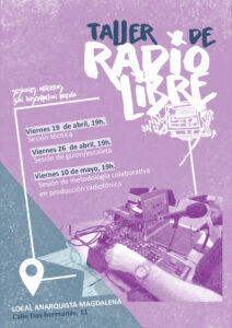 Taller de radio en el Local anarquista Magdalena. [Abril / Mayo]