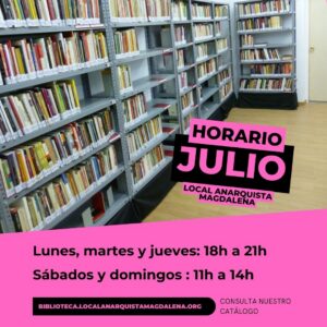 HORARIO JULIO