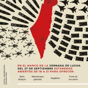 Infraestructura para la jornada de lucha del 27 de septiembre