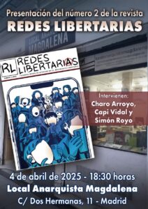 Presentación de la revista Redes Libertarias
